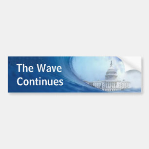 Customise Blue Wave Election 2022 Bumper Sticker