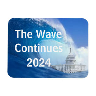 Customise Blue Wave Election 2024 Magnet
