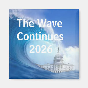 Customise Blue Wave Election 2026 Magnet