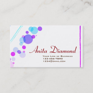 Customise both sides of Blue Bubbles Business Card