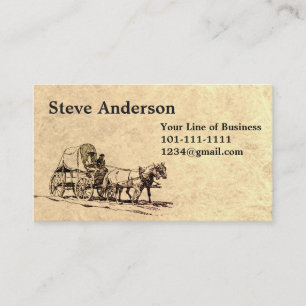 Customise both sides of Stone & Stagecoach Drawing Business Card