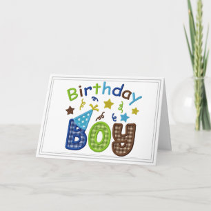 Customise Boy Birthday Card