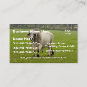 (Customise) Brahman (aka. Brahma) Bull in Field Business Card