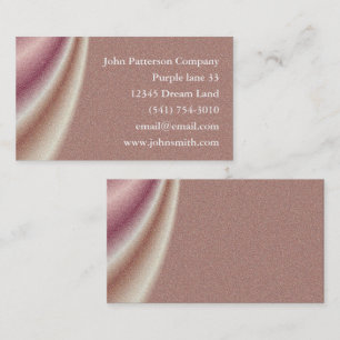 Customise brown abstract draping Business Card