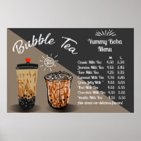 Customise Bubble Tea Boba Doughnut Shop Large