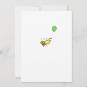 Customise Bumble bee Birthday Invitation