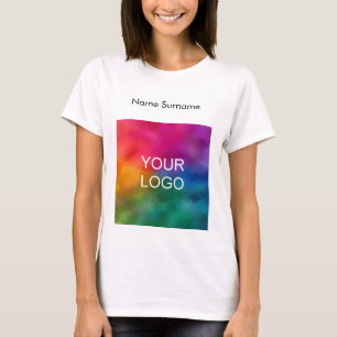 Customise Business Your Own Logo Here Employee T-Shirt