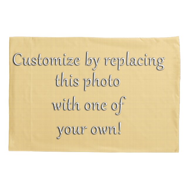 Customise by Adding Your Photo or Art Pillowcase (Back)