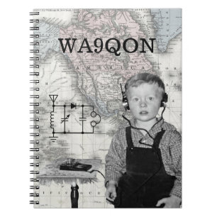 Customise Call Letters Radio Boy Notebook