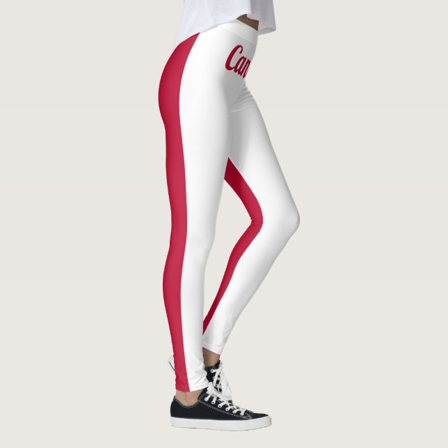 Customise Canadian national flag Leggings (Right)