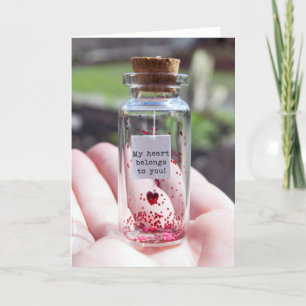 Customise Card - Love Message in a Bottle 