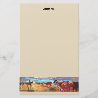 Customise Cattle Paper Stationery
