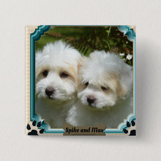 Customise Cavachon Dog Magnet 15 Cm Square Badge