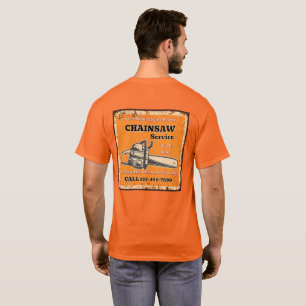 Customise Chainsaw Service Small Engine Repair T-Shirt