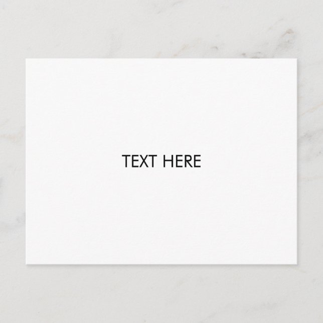 customise, change name text black white postcard (Front)
