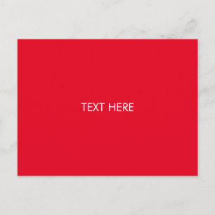 customise, change name text red white postcard