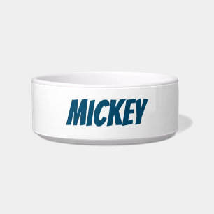 "customise / change your text & colours" - pet bow bowl