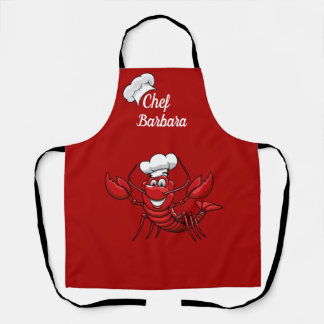 Customise Chef Lobster All-Over Print Apron