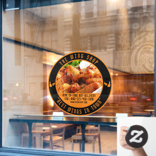 Customise Chicken Wing Restaurant Large Front Window Cling