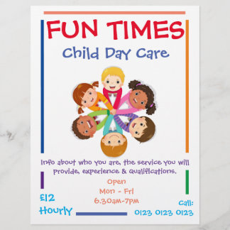 Customise Child Day Care Flyer