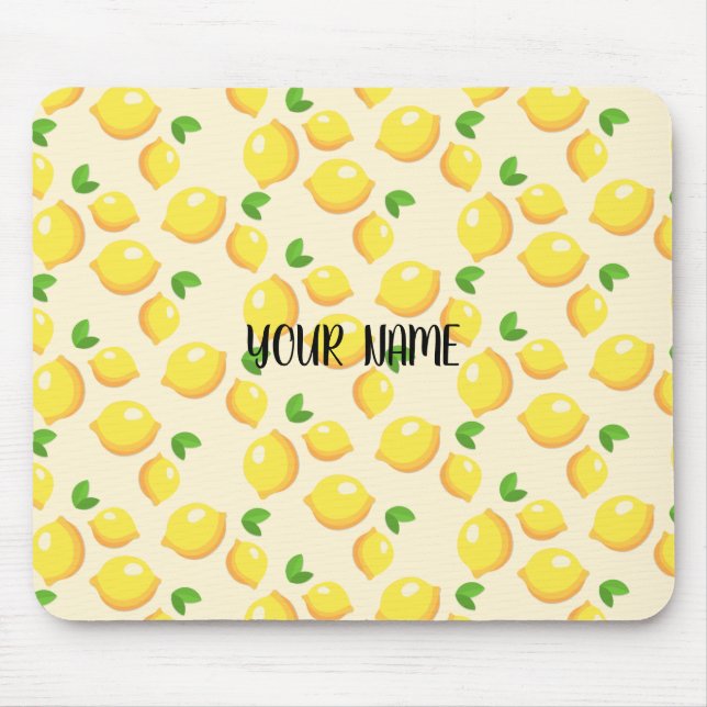 Customise Citron Pattern Mouse Mat (Front)