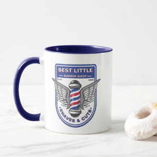 Customise Classic Barber Shop Traditional Pole Mug