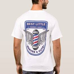 Customise Classic Barber Shop Traditional Pole T-Shirt
