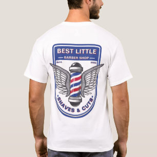 Customise Classic Barber Shop Traditional Pole  T-Shirt