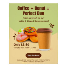 Customise Coffee And Doughnuts The Perfect Duo