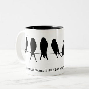 Customise Coffee Mug Birds on a Wire
