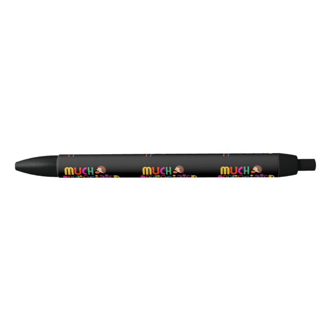 Customise colourful thank you theme black  black ink pen (Front)