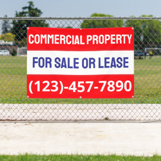 Customise Commercial Property For Sale Or Lease Banner