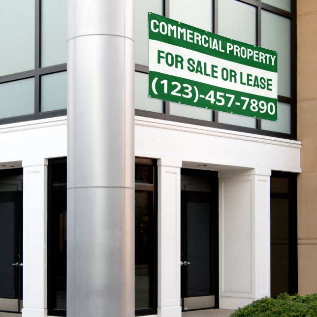 Customise Commercial Property For Sale Or Lease Banner (Outside Building)