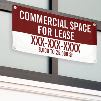 Customise Commercial Space For Lease Fence  Banner