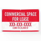 Customise Commercial Space For Lease Fence Banner
