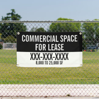 Customise Commercial Space For Lease Fence Banner