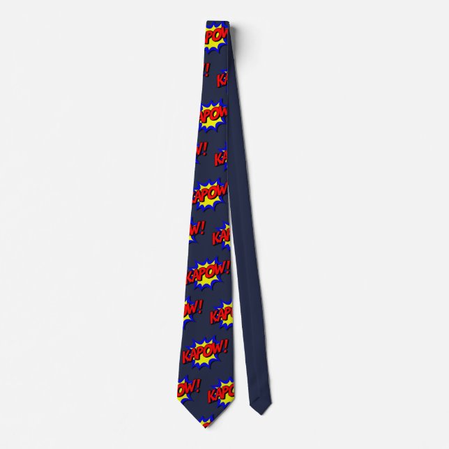 Customise Cool Comic Kapow Party Tie (Front)