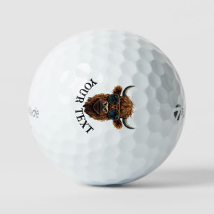 Customise Cool Cow design Golf Balls