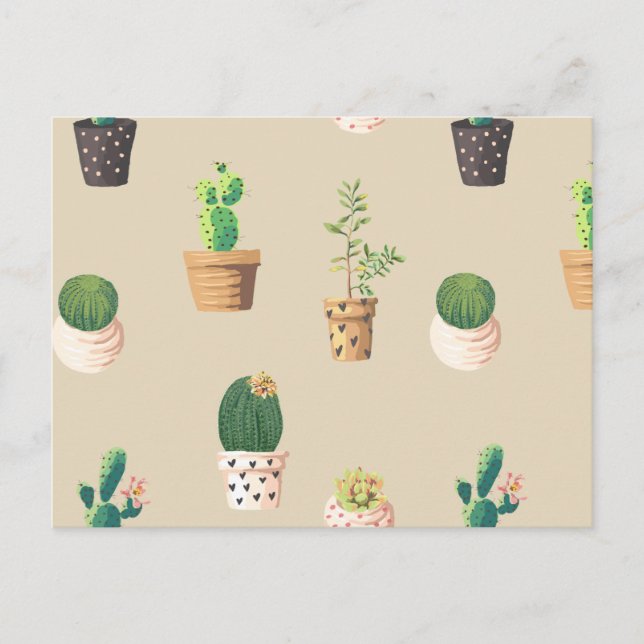 Customise Cool Flowers Postcard (Front)