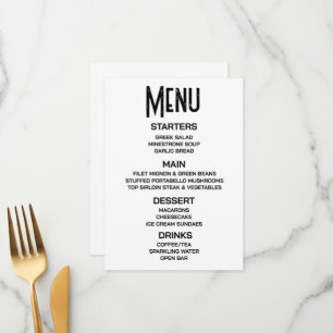 Customise - Create Your Own Custom Menu