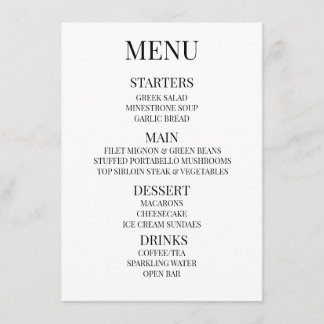 Customise - Create Your Own Custom Menu