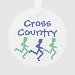 Customise Cross Country Running Back and Front Ornament