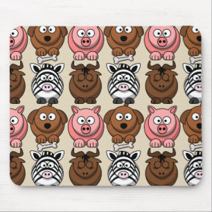 Customise Cute Child Animals Mouse Mat