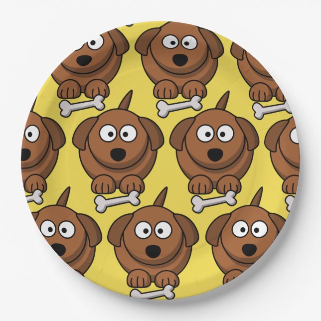 Customise Cute Dog Plate (Front)