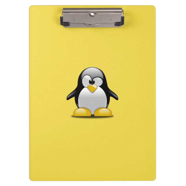 Customise Cute Penguins Clipboard (Front)