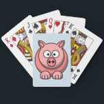 Customise Cute Pig Playing Cards<br><div class="desc">Customise Cute Pig Playing Card, change the background colour.</div>