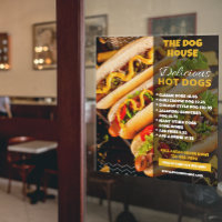 Customise Delicious Hotdogs Restaurant  Medium