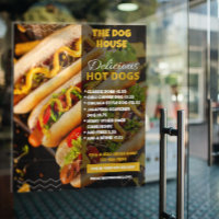 Customise Delicious Hotdogs Restaurant Small Door