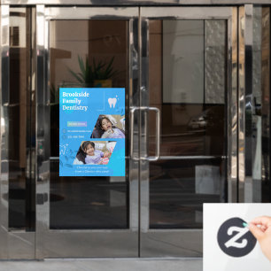 Customise Dental Dentist Clinic Picture Advert  Window Cling
