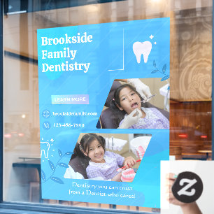 Customise Dental Dentist Clinic Picture Advert Window Cling